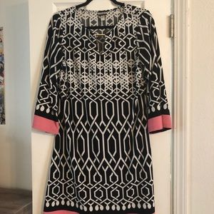 Geometric print dress